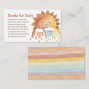 Niedliche Happy Sunshine Books for Baby Shower Begleitkarte