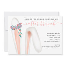 Niedliche Hasen Ohrkorallenbrunch Eizeljagd Ostern