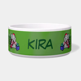 Niedliche Haustier-Namen-Weihnachtselefanten Napf