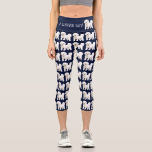 Niedliche havanese maltese bichon shiis tzu dogs L Capri Leggings