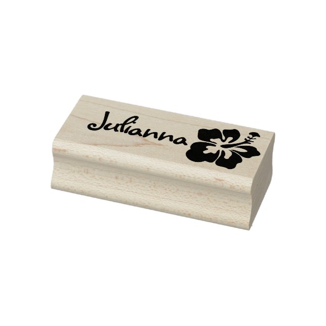 Niedliche Hawaii-Blume Symbol Hawaiianischer Stiln Gummistempel (Stempel)