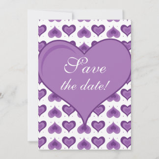 Niedliche Hearts beim Hochfahren sichern die Datum Save The Date