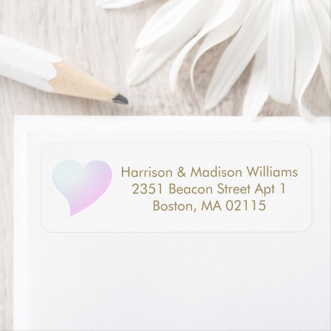 Niedliche hellblaue Rücksendeadresse (Insitu)