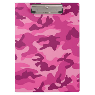 Niedliche, hellrosa Camouflage, Camouflage Klemmbrett