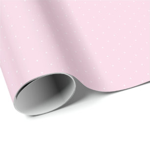 Niedliche, hellrosa, winzige Polka-Punkte elegant Geschenkpapier