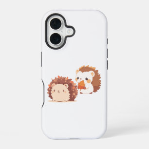 Niedliche Herbst-Igel - Kawaii Fall Forest Animes iPhone 16 Hülle