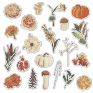 Niedliche Herbstdarstellung. Aufkleber