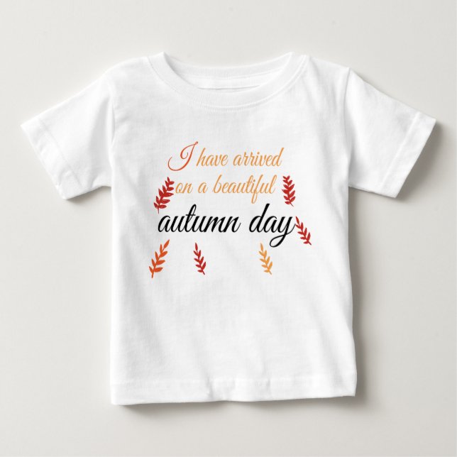 niedliche Herbstfarben einzigartig Baby T-shirt (Vorderseite)