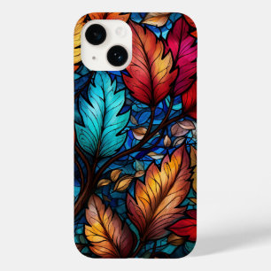 niedliche Herbstlaube aus Buntglas Case-Mate iPhone 14 Hülle