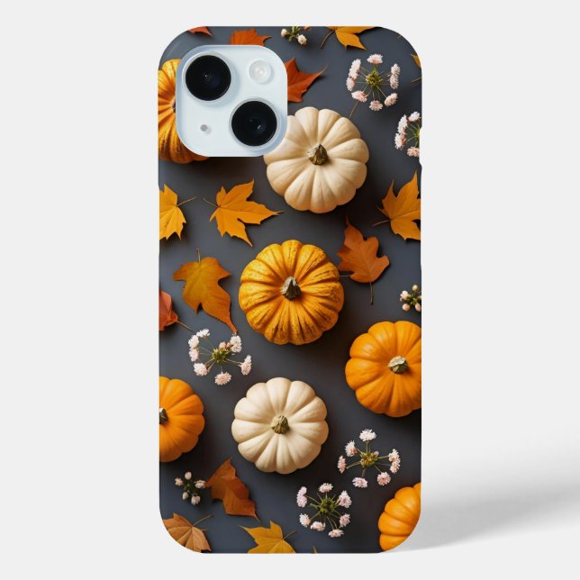 Niedliche Herbstlaube und Blüten Case-Mate iPhone Hülle (Rückseite)
