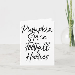 Niedliche Herbstnächte Zitat-Geschenk Pumpkin Gewü Karte