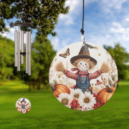 Niedliche Herbsttreppe mit Pumpkins und Daisis Windspiel