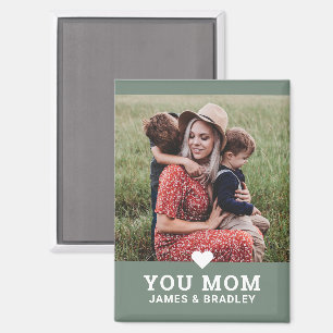 Niedliche Herz-Liebe Mama Muttertagsgeburt Foto Magnet