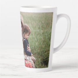 Niedliche Herz-Liebe Mama Muttertagsgeburt Foto Milchtasse
