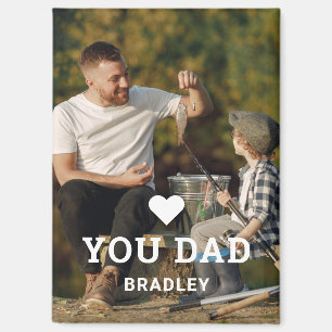 Niedliche HERZ-LIEBE SIE VATER Foto-Namen Magnet