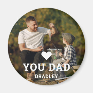 Niedliche HERZ-LIEBE SIE VATER Foto-Namen Magnet