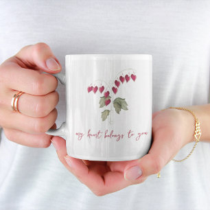 Niedliche Herzblutungen am Valentinstag Kaffeetasse