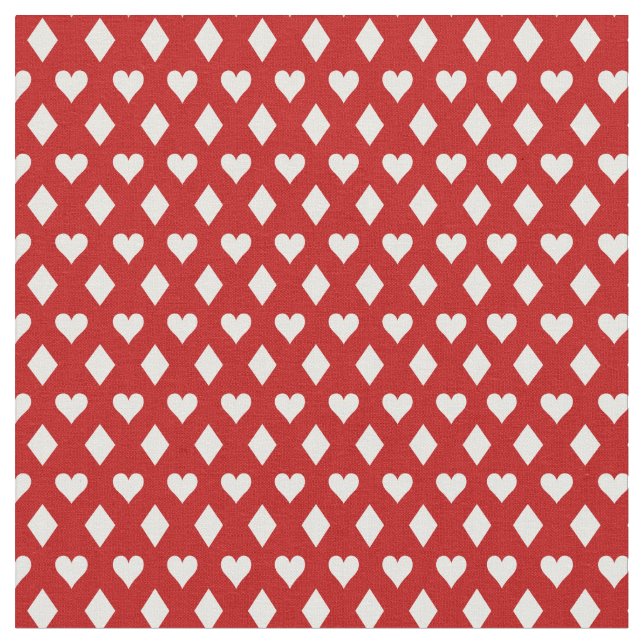 Niedliche Herzen Diamantmuster Kameromaterial Stoff (Nahaufnahme)