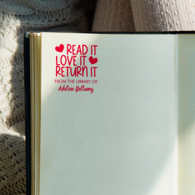 Niedliche Herzen Lesen Sie es Liebe Es gibt sein B Permastempel (Von Creator hochgeladen)