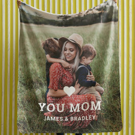 Niedliche HERZEN LIEBE SIE MAMA Muttertagsjubiläum Sherpadecke