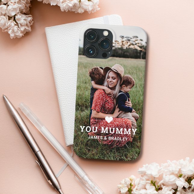 Niedliche HERZEN LIEBE SIE MUMMY Mother Day Foto Case-Mate iPhone Hülle (Von Creator hochgeladen)