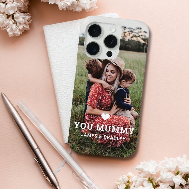 Niedliche HERZEN LIEBE SIE MUMMY Mother Day Foto Case-Mate iPhone Hülle (Von Creator hochgeladen)