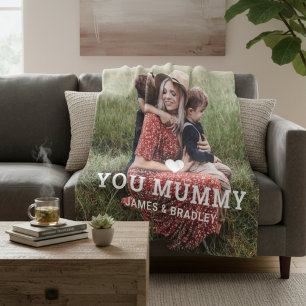 Niedliche HERZEN LIEBE SIE MUMMY Mother Day Foto Sherpadecke