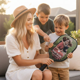 Niedliche HERZEN-LIEBE SIE MUTTERTAGLICHES Foto Pickleball Schläger