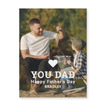 Niedliche HERZEN LIEBE SIE VATER Foto Vatertag