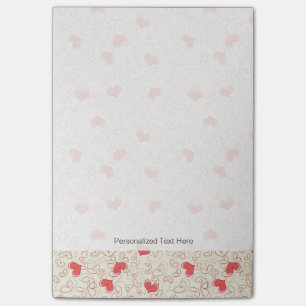 Niedliche Herzgeschichte Post-it Klebezettel