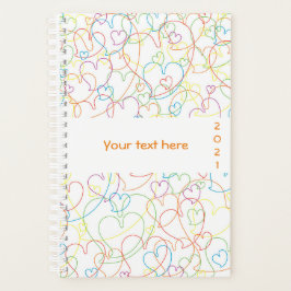 Niedliche Herzmuster - Herz-Net Classic Planer