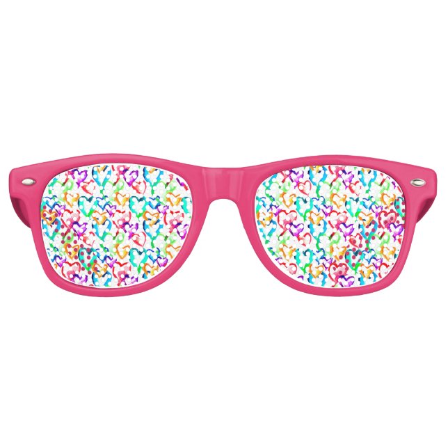 Niedliche Herzmuster Sonnenbrille (Vorderseite)