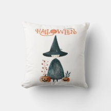 Niedliche Hexen und Kürbislaternen Halloween-Kinde