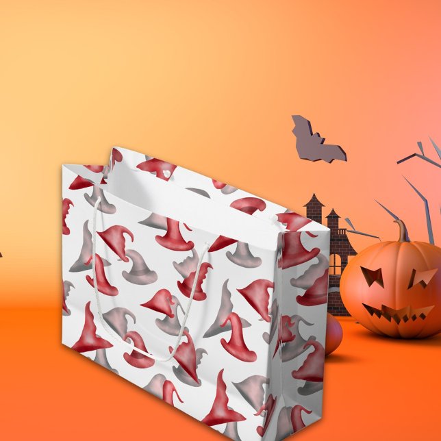 Niedliche Hexenhats glückliches Halloween Große Geschenktüte (Von Creator hochgeladen)