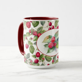 Niedliche Himbeeren Wasserfarbe Tasse