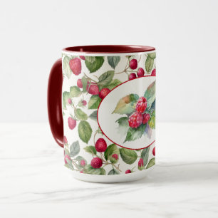 Niedliche Himbeeren Wasserfarbe Tasse