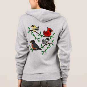 Niedliche Hinterhofvögel Hoodie