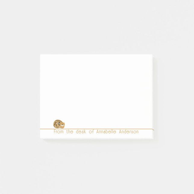 Niedliche Hippie Cat Personalize Notes Post-it Klebezettel (Vorderseite)