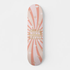 Niedliche Hippie Retro Good Vibes Skateboard