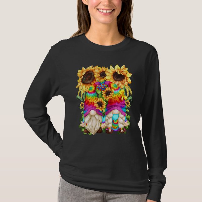 Niedliche Hippie Sonnenblume für Frauen Blumenstra T-Shirt (Vorderseite)