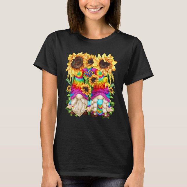 Niedliche Hippie Sonnenblume für Frauen Blumenstra T-Shirt (Vorderseite)