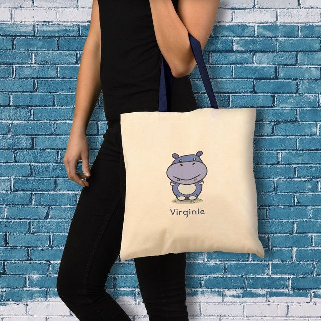 Niedliche Hippo Tote Bag Tragetasche (Cute Hippo Tote Bag)