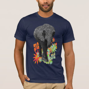 Niedliche Hippy Elefant-T-Shirts T-Shirt