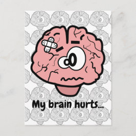 Niedliche Hirnschädigung Psychologie Neurologie Ca Postkarte