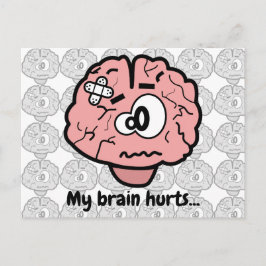 Niedliche Hirnschädigung Psychologie Neurologie Ca Postkarte