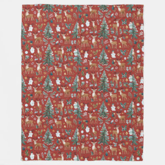 niedliche Hirschdecke Fleecedecke