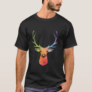 Niedliche Hirschkunst Aquädukt Funny Hunter Jagd L T-Shirt