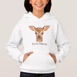 niedliche Hirschliebhaber geben Namen Hoodie
