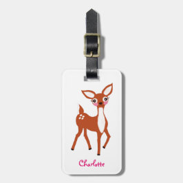 Niedliche Hirschweihnachtskids Gepäckanhänger