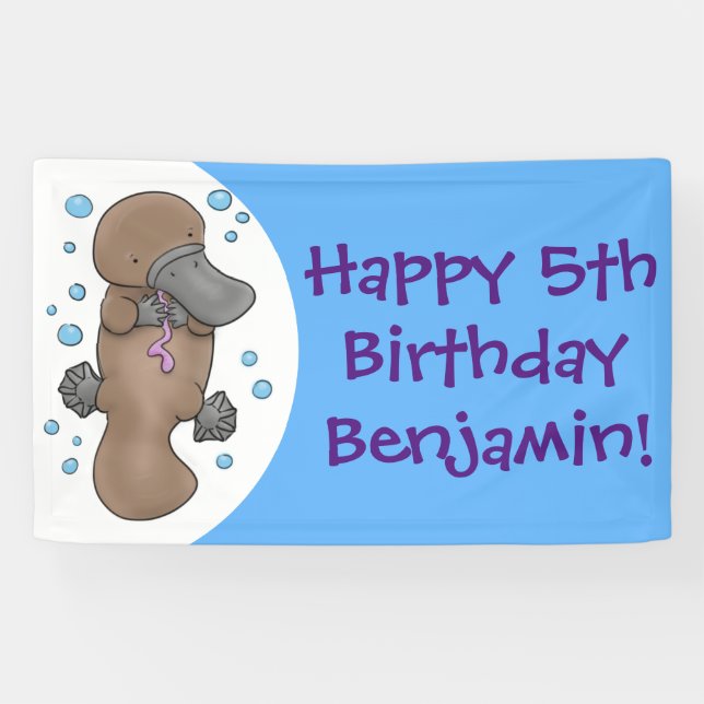 Niedliche Hochglanztuch-Cartoon-Abbildung Banner (Horizontal)